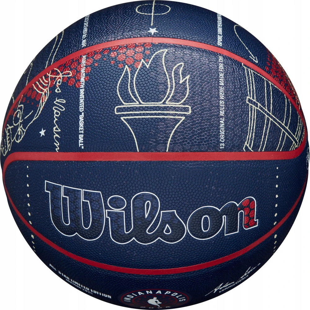 Wilson NBA Visų žvaigždžių 2024 Indianapolis Kolekcinis kamuolys WZ2015601XB