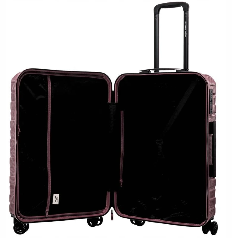 WINGS DIDELIS lagaminas 28" 96L POLICARBON CRAKE WINE Raudonas