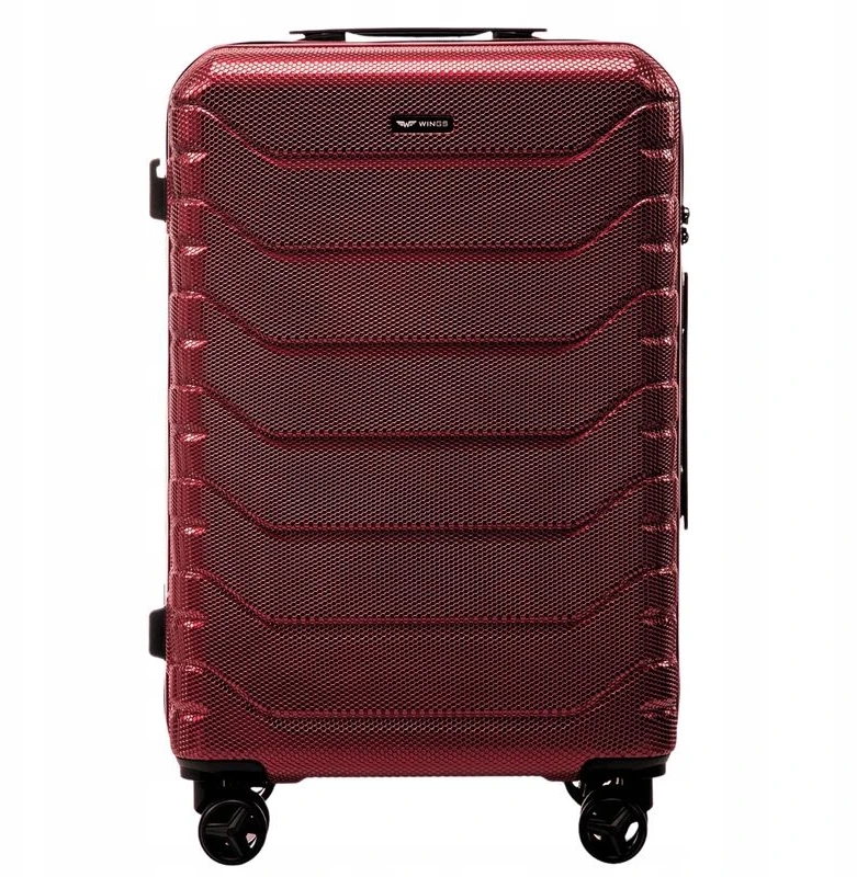 WINGS DIDELIS lagaminas 28" 96L POLICARBON CRAKE WINE Raudonas