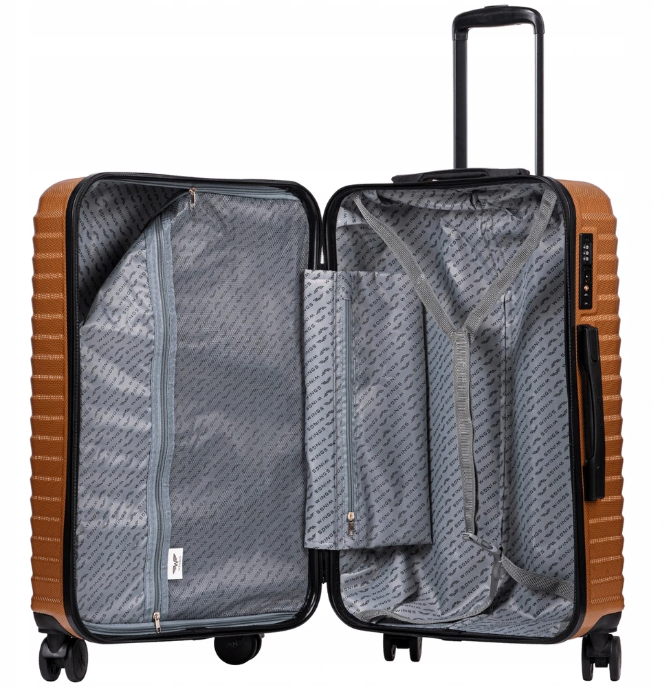 Wings kietas salono lagaminas, polikarbonatas (polikarbonatas), jūrinis erelis, 38 l