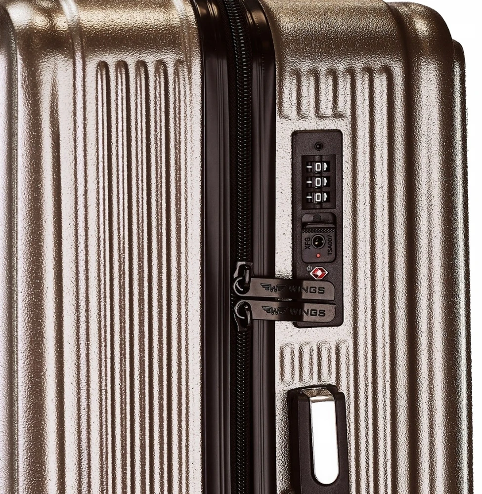 WINGS languotas lagaminas 100% polikarbonatas TSA 63L vidutinė 24" talpa