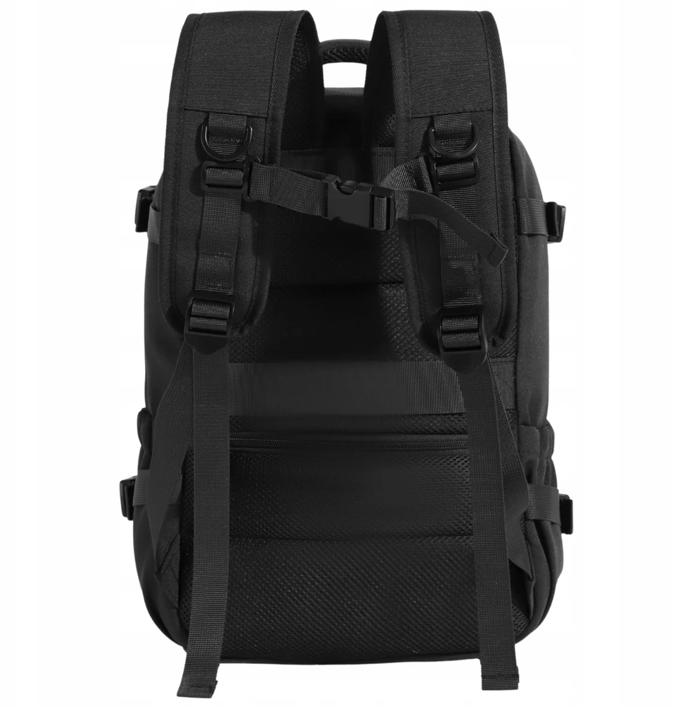 WINGS rankinis bagažas 40x25x20 cm juodos spalvos – kelioninė kuprinė su ventiliuojama nugara ir 20L talpa