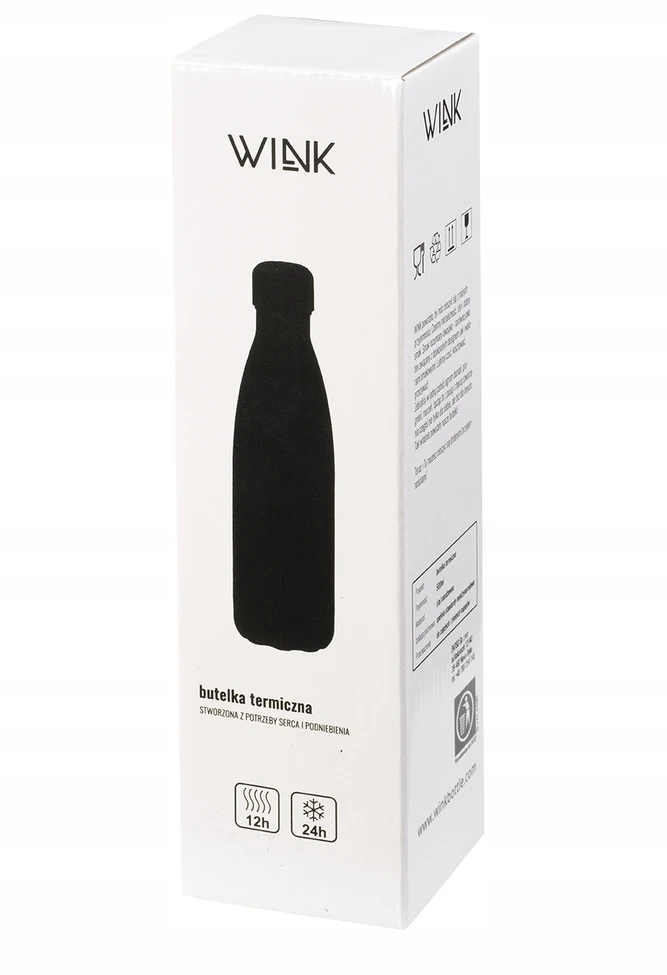 WINK Rožinis termo buteliukas 500ml, be BPA