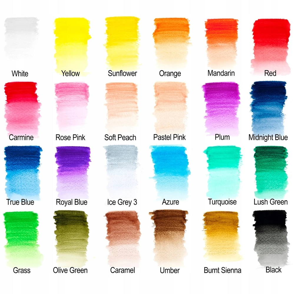 Winsor Newton Akvarelinis pieštukas W&amp;N Studio 24vnt. metaline dežute