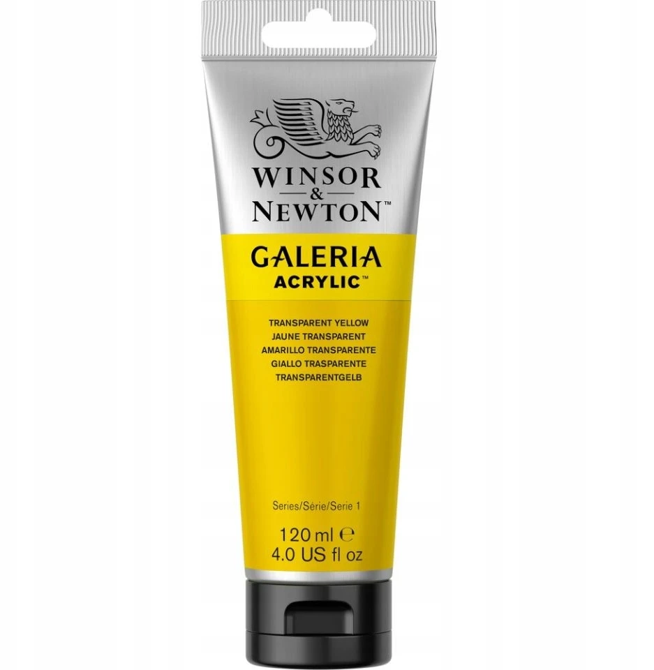 Winsor & Newton Galeria akriliniai dažai 120 ml - Skaidri geltona