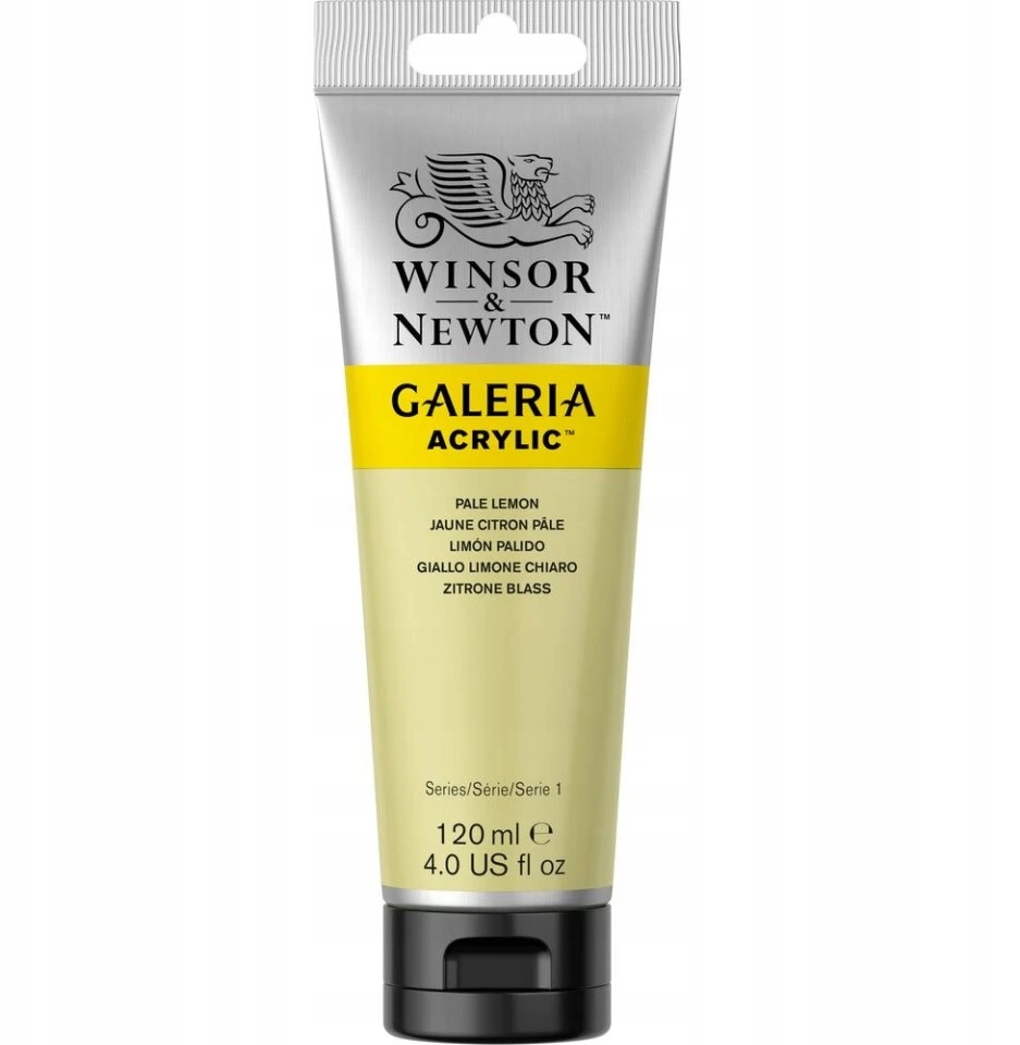 Winsor & Newton Galeria Akriliniai Dažai 120ml - Šviesiai Geltoni