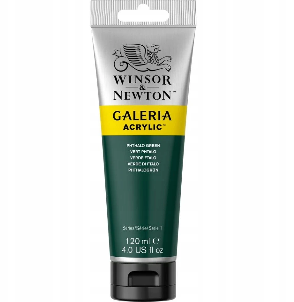 Winsor & Newton Galeria akriliniai dažai 120ml, Phthalo Žalias