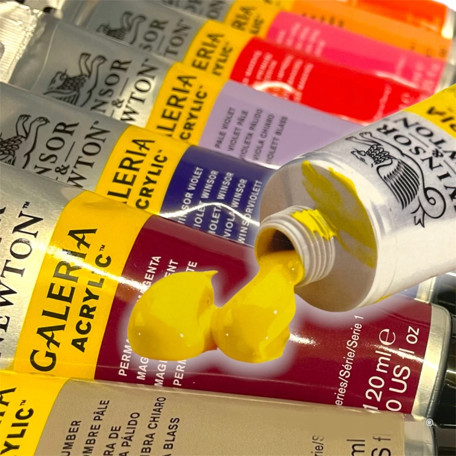Winsor & Newton Galeria akriliniai dažai 120 ml - Rožiniai