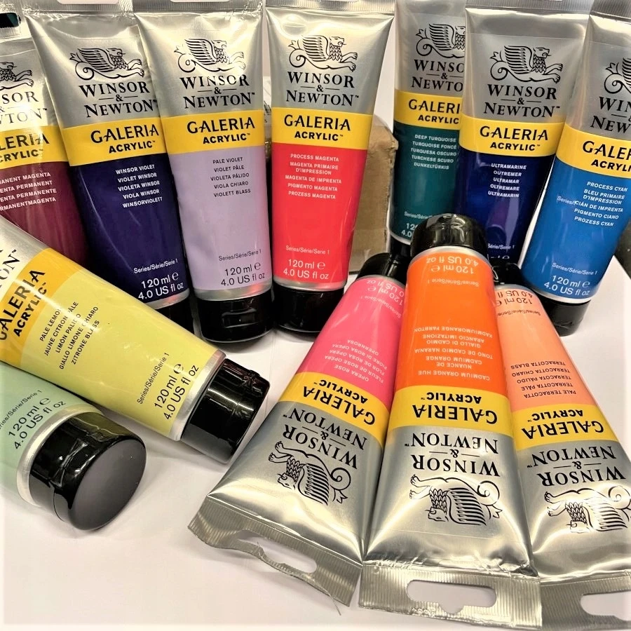 Winsor & Newton Galeria Akriliniai Dažai 120 ml - Kadmio Geltonos