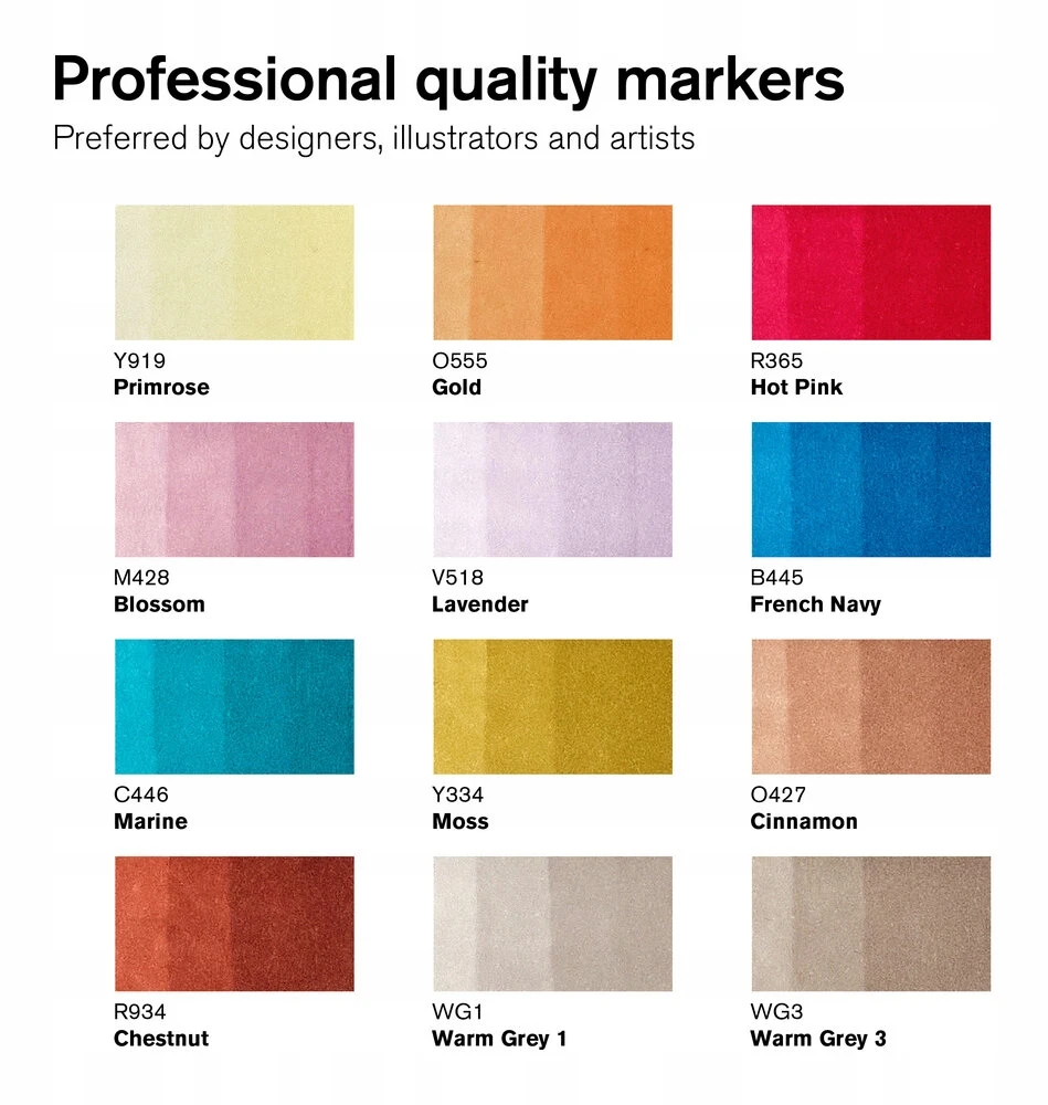 Winsor & Newton Promarker rinkinys 13 vnt. Manga Romance