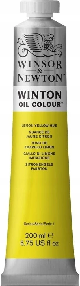 Winsor Newton Vinton Aliejiniai dažai 200 ml - Citrinų geltonumo atspalvis