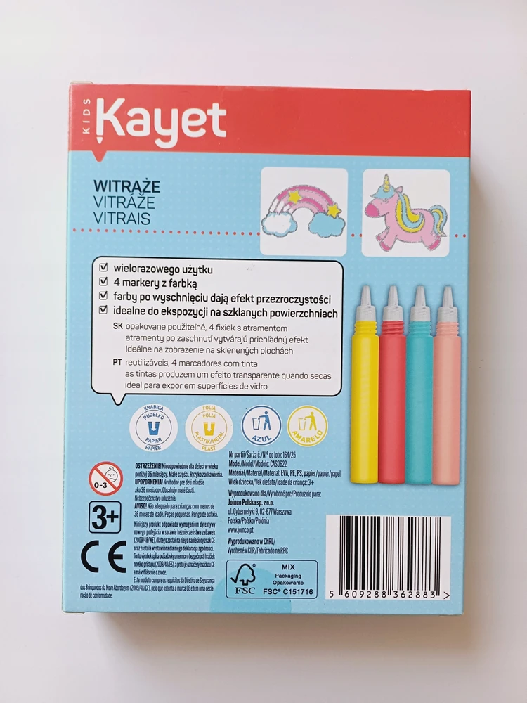 WITRAŻE kayet kreatywne vaikams ZAWIESZKI DO MALOWANIA farby K1033*