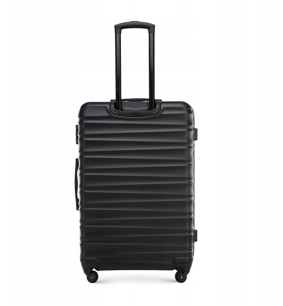 WITTCHEN didelis rumbuotas ABS lagaminas, juodas