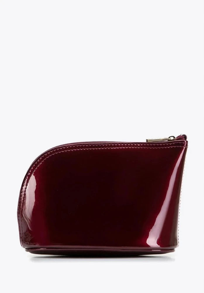 Wittchen Verona lakieruota odinė kosmetinė, bordo, 25-3-275-9