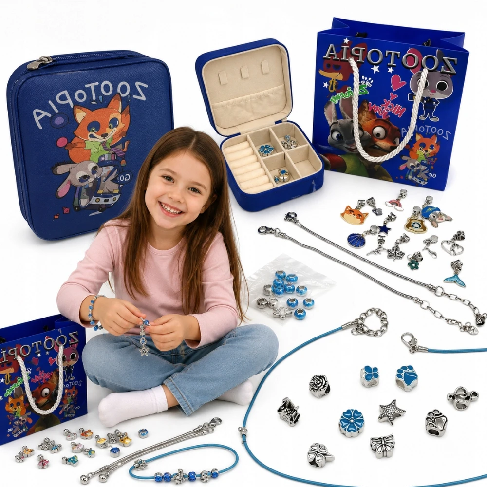 WKS Zootopia Charms karoliukų apyrankių rinkinys Dovana vaikams