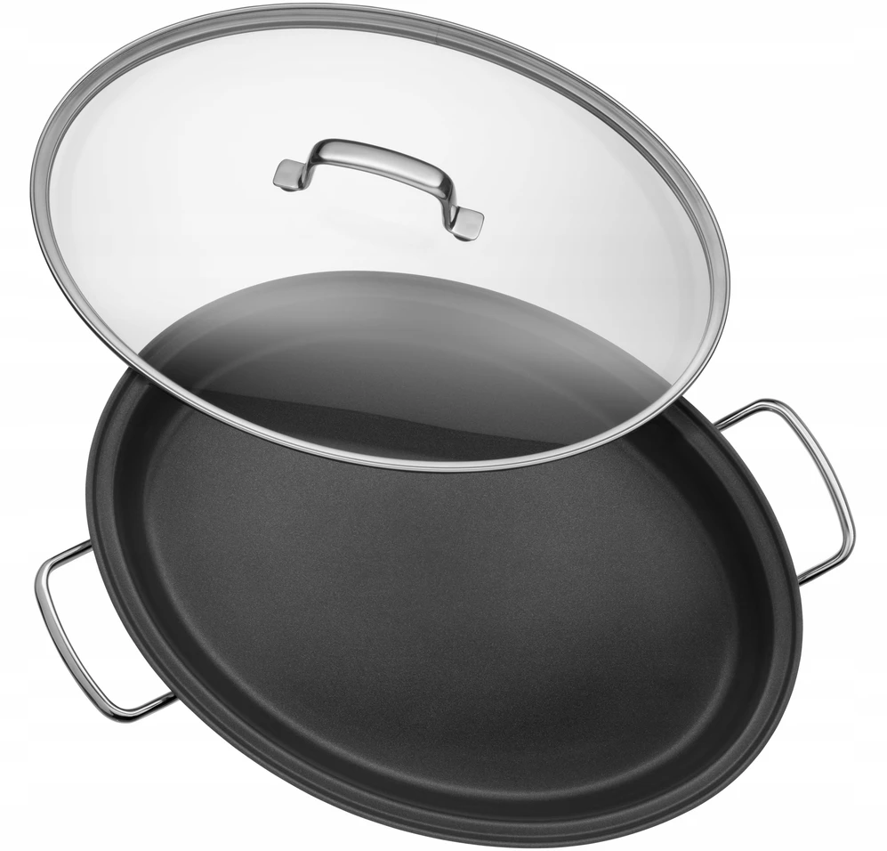 Wmf Keptuvė troškinimui ir žuviai, 38 cm, nerūdijančio plieno danga