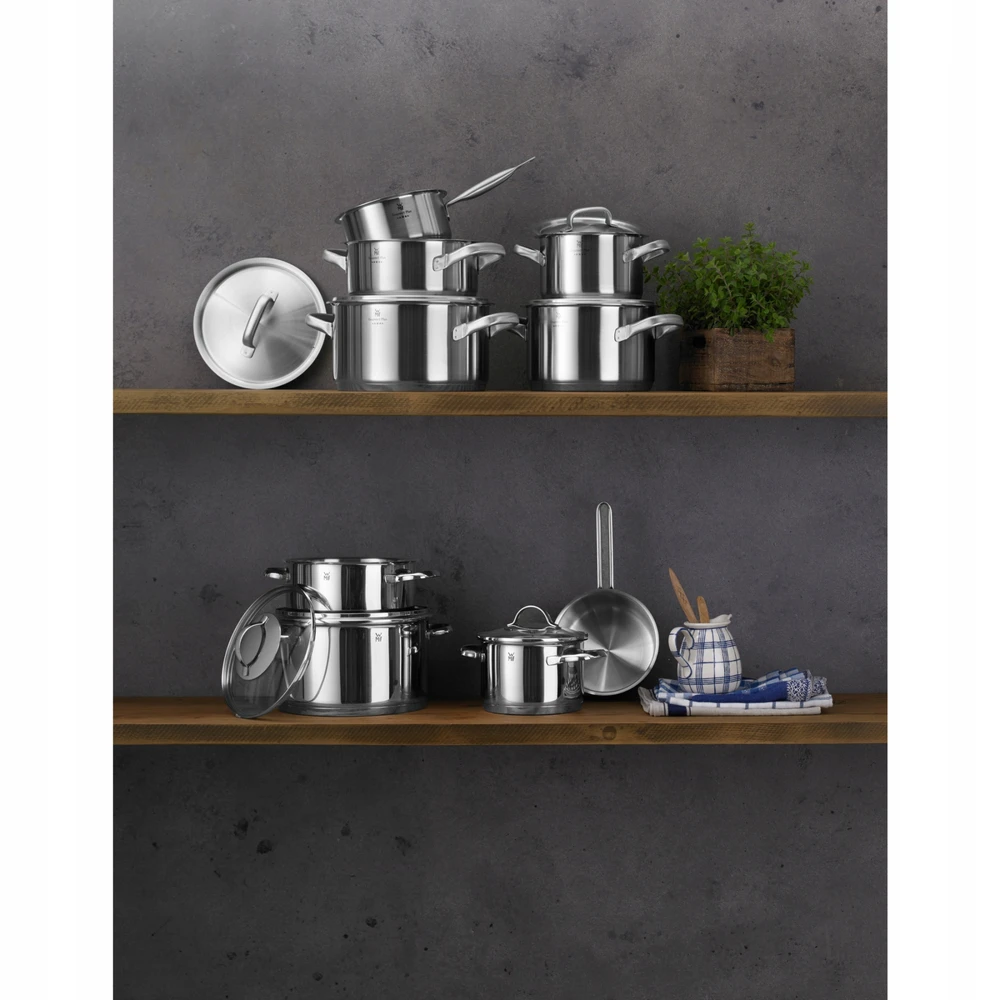 WMF Provence puodas 16cm 1,9l su dangteliu, plieno, su dangteliu, dujų indukcija