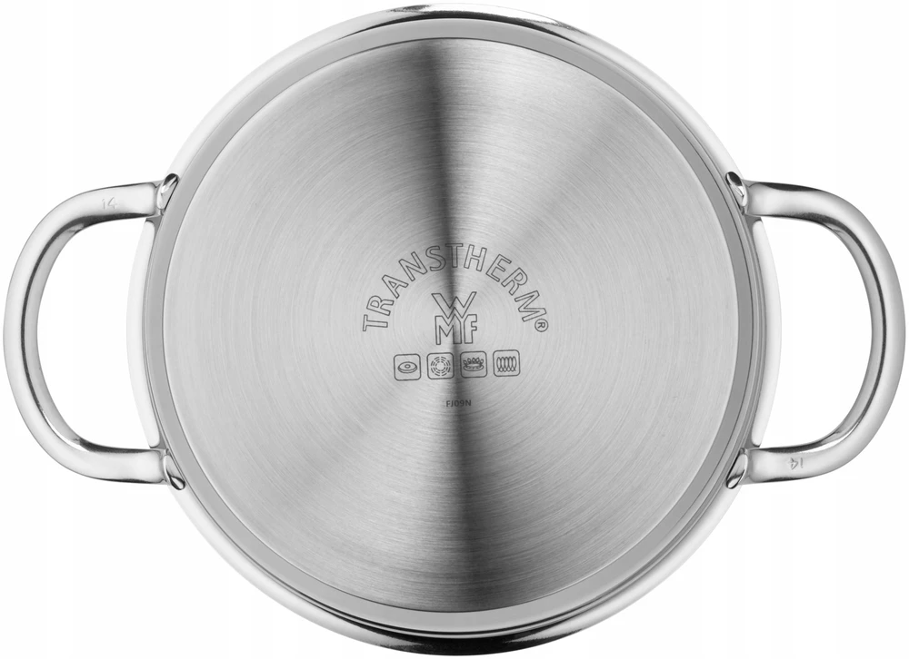 WMF Puodas su dangčiu, aukštas Mini 14 cm, 1,3l, plieno, dujų indukcija