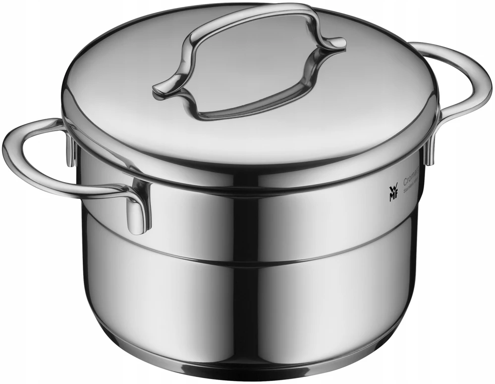 WMF Puodas su dangčiu, aukštas Mini 14 cm, 1,3l, plieno, dujų indukcija