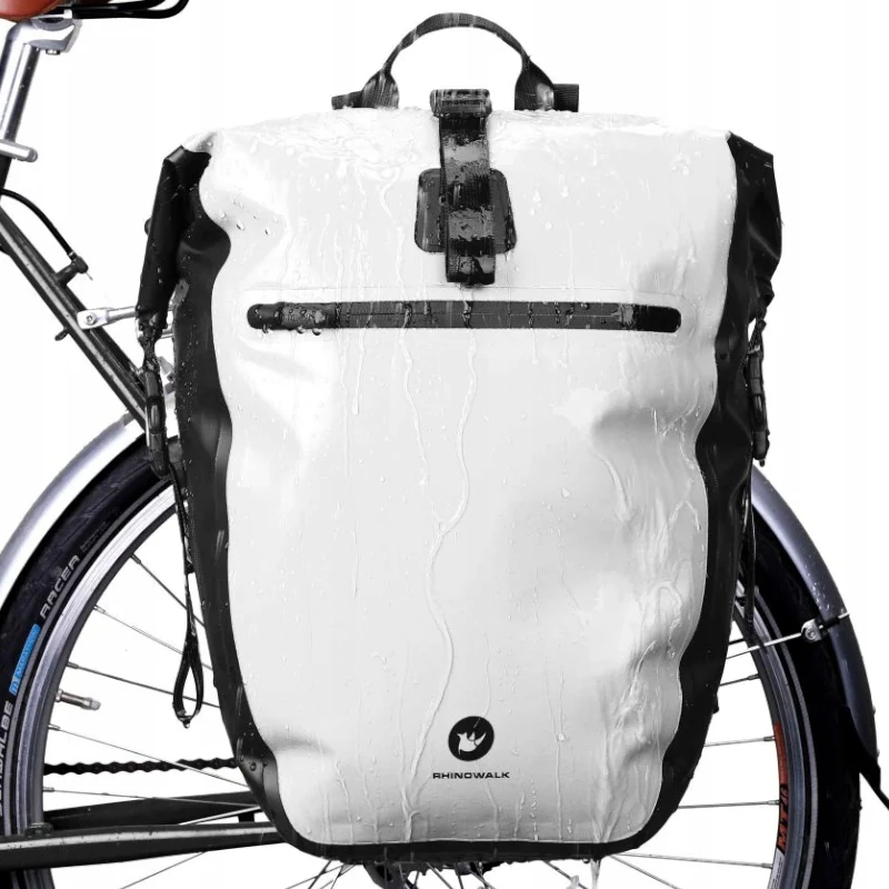 Wodoodporna sakwa rowerowa tylna 27l Rhinowalk, plecak 2w1