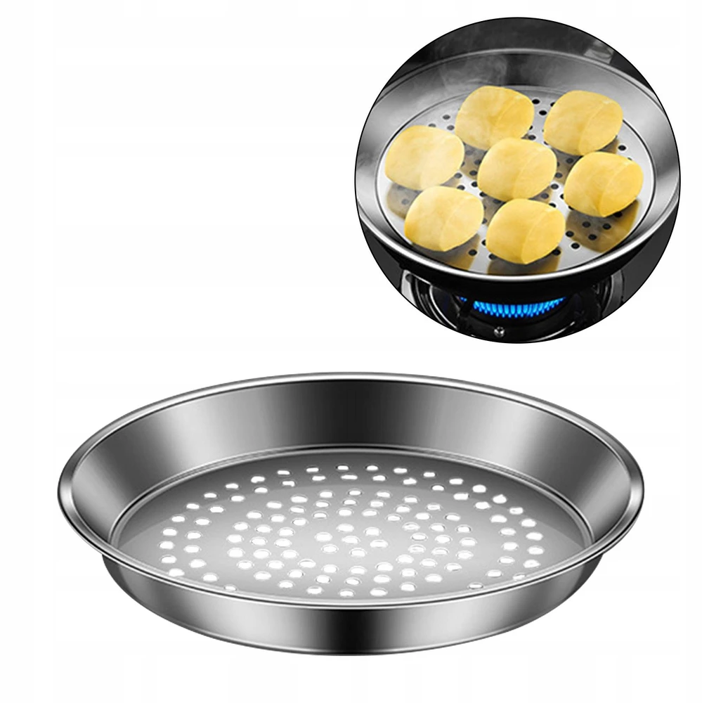 „Wok Steamer“ nerūdijančio plieno universalus maisto gaminimo įrankis, tradicinis 32 CM