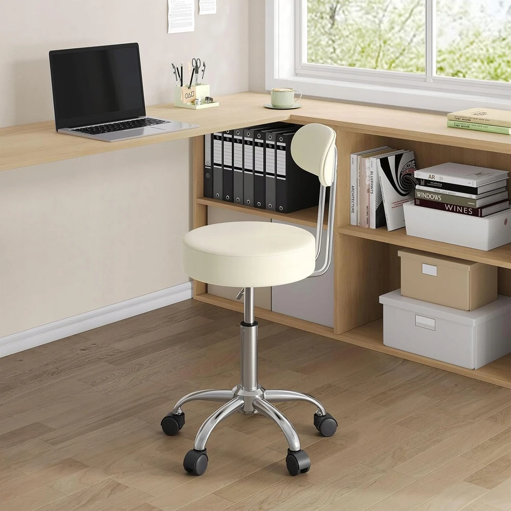 WOLTU OFFICE SUKIMAS KĖDĖS MAKEUP KĖDĖS DARBINĖ taburetė SU RATAIS 87cm