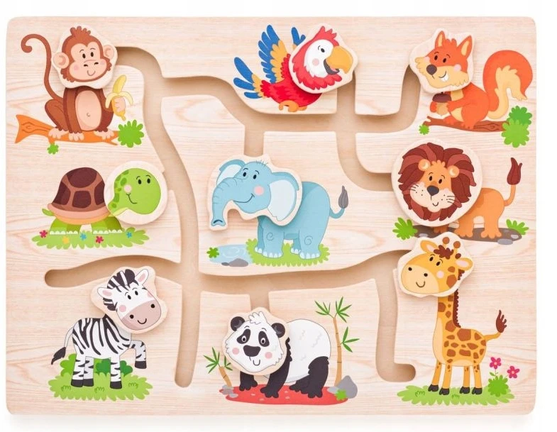 Woodyland Medinė judančių galvų dėlionė Woody 90313