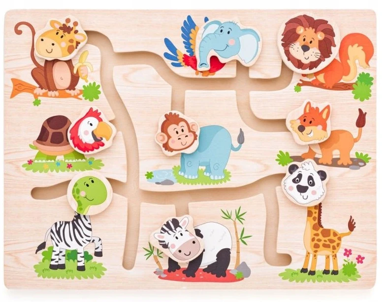 Woodyland Medinė judančių galvų dėlionė Woody 90313