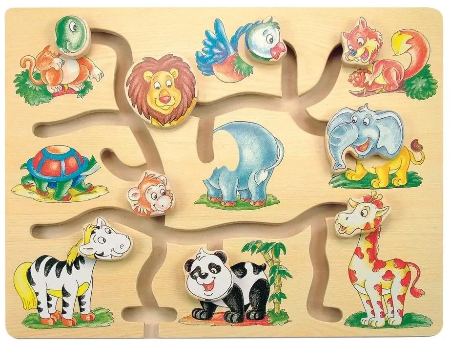 Woodyland Medinė judančių galvų dėlionė Woody 90313