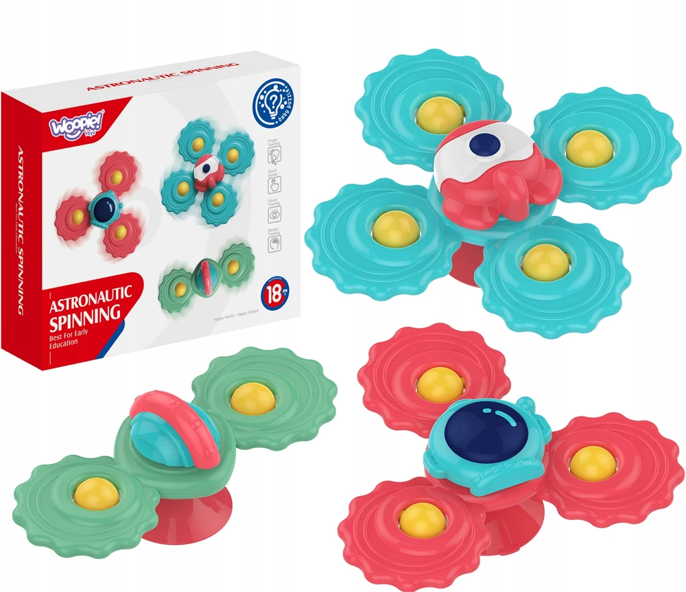 WOOPIE Vaikiškas žaislas Gryzak Spinner 3 vnt.
