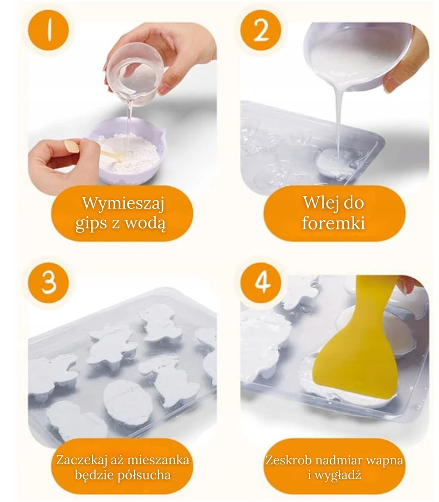 „WOOPIE Creative Kit“ dažai „pasidaryk pats“ tinkas lieja figūrėles ir dažo MAGNETAS
