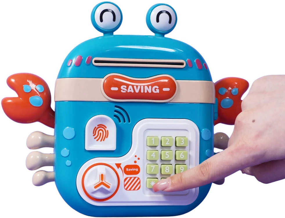 WOOPIE Elektroninė Skarbonka Krabų Kuprinė Mėlyna