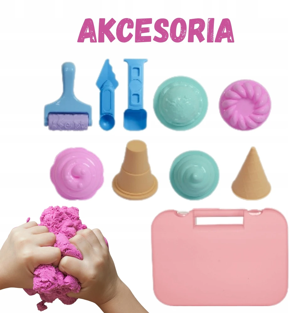 Woopie Kinetinio smėlio rinkinys „Ledai“, 1kg
