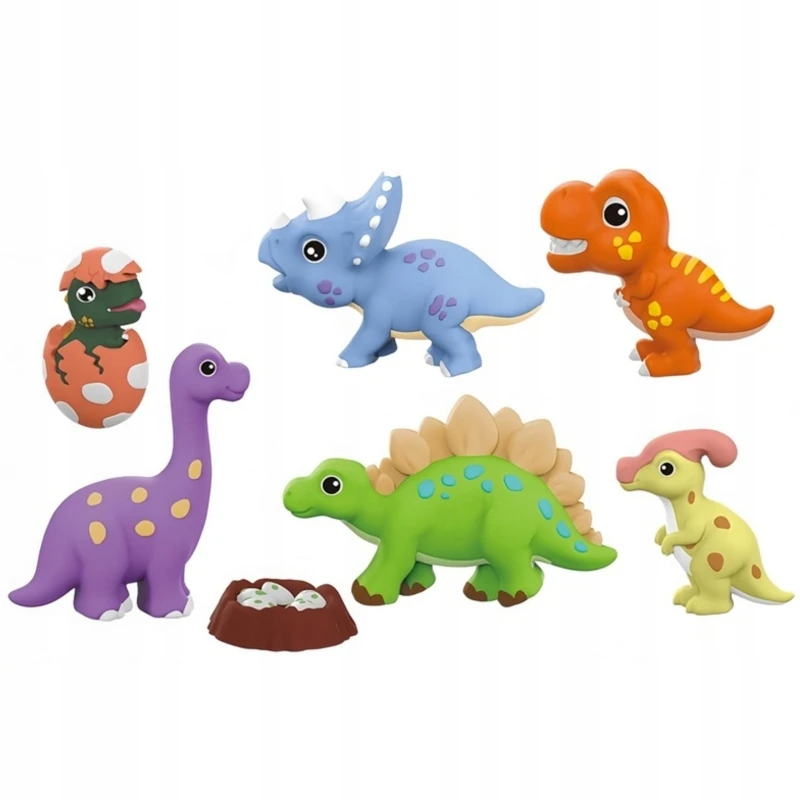 WOOPIE Kurybinis Rinkinys - Dinozaurų Figūrų Liejimas ir Dažymas