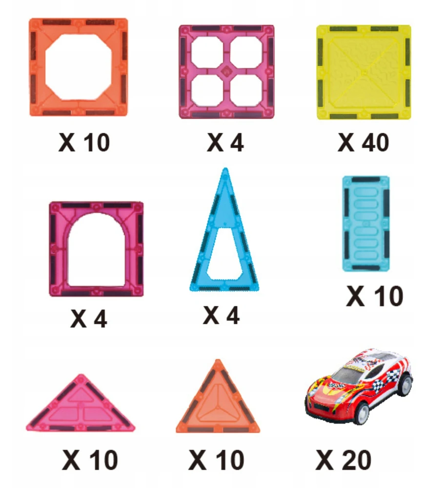 Woopie magnetinis konstruktorius Parkingas
