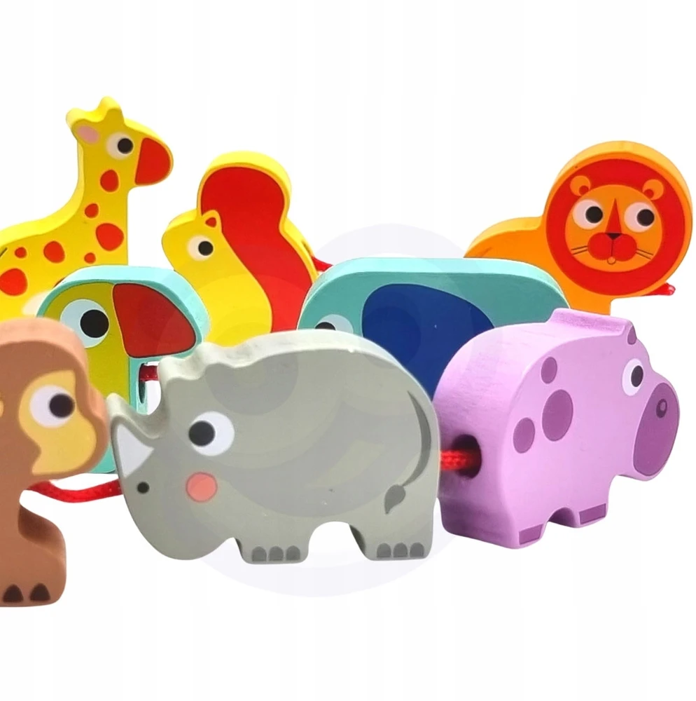 WOOPIE Mėlynosios Kalyklos Klocki Safari Zoo 13 el. vaikams