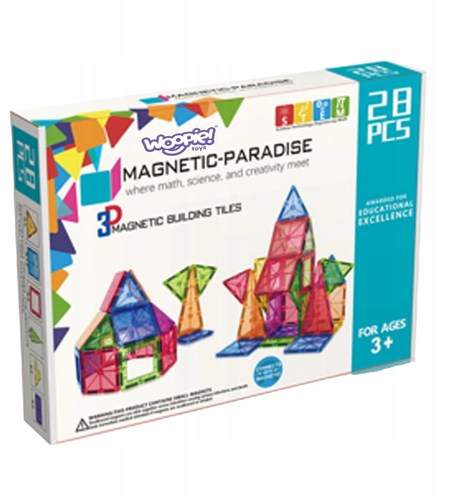 Magnetinis konstruktorius 3D Montessori Woopie