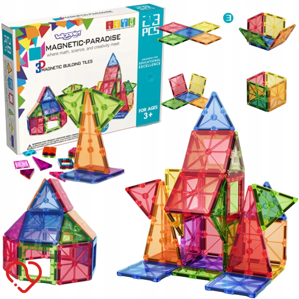 Magnetinis konstruktorius 3D Montessori Woopie