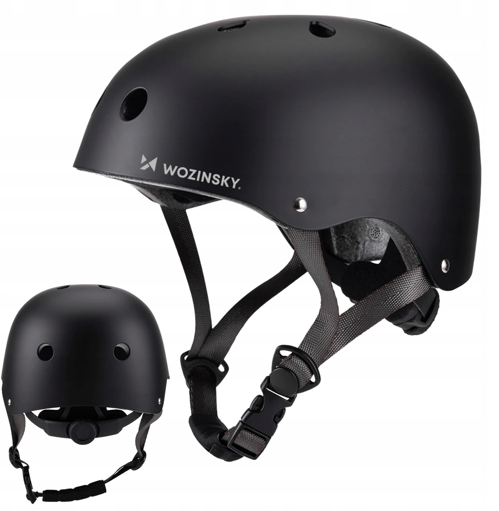 Wozinsky Lengvas BMX/paspirtuko šalmas S – juodas