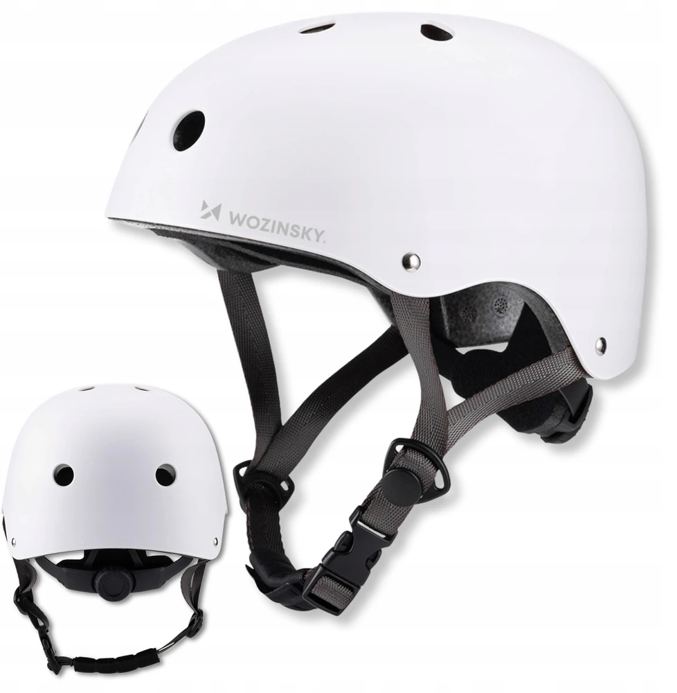Dviratininko šalmas BMX/paspirtukas Wozinsky lekki 54-58 cm - balta