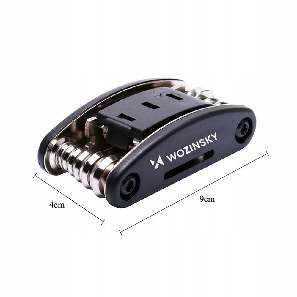 Wozinsky WWZ-01N 16 viename daugiafunkcis dviračių remonto įrankių rinkinys - Juodas
