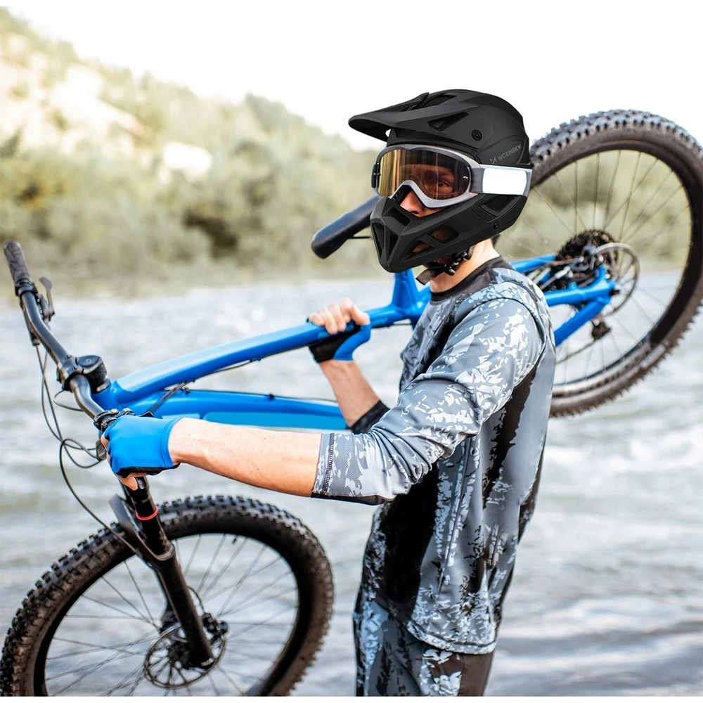 Wozinsky reguliuojamas sportinis galvos apsaugos šalmas MTB dviračiui, 60-62 cm