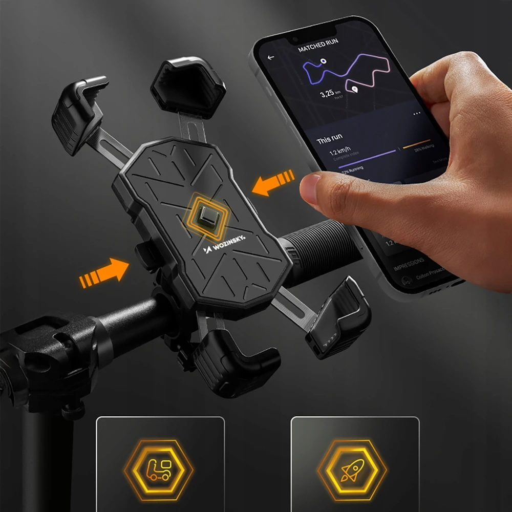 Wozinsky WUD-01B Handlebar Phone Holder for Bike - Juodas