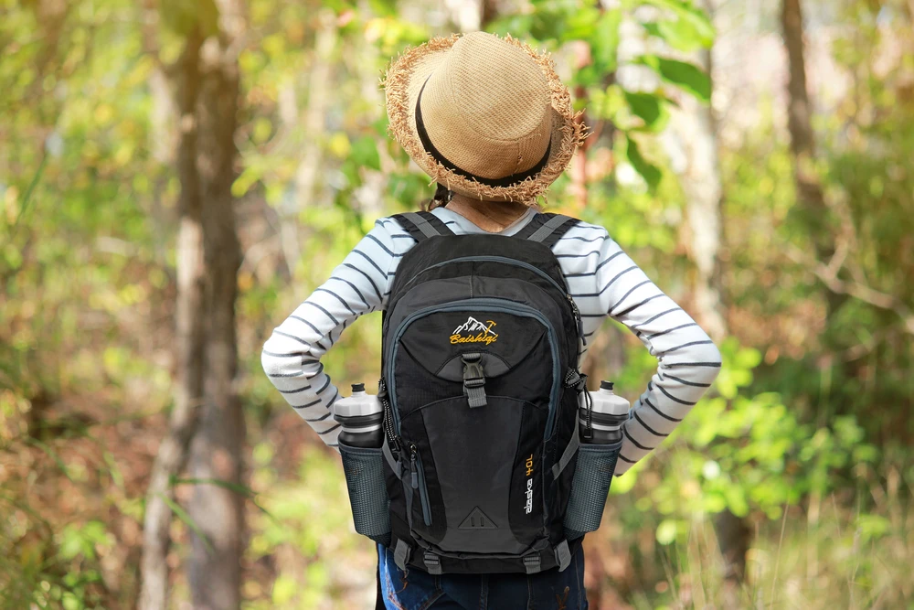 WTM Juodas TREKING BACKPACK MOUNTAIN 40L STIPRIOS VYRŲ MOTERIŠKOS