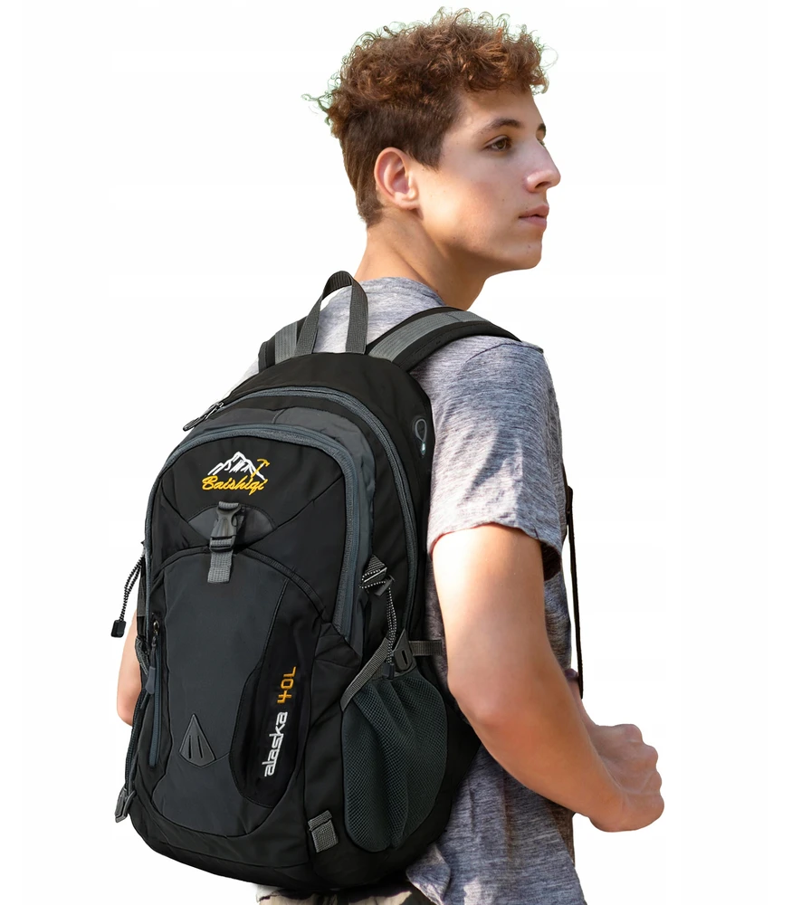 WTM Juodas TREKING BACKPACK MOUNTAIN 40L STIPRIOS VYRŲ MOTERIŠKOS