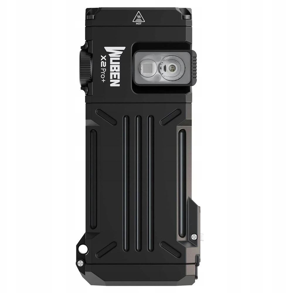 Wuben X2 Pro+ Juodas kompaktiškas EDC įkraunamas žibintuvėlis – 1500 liumenų