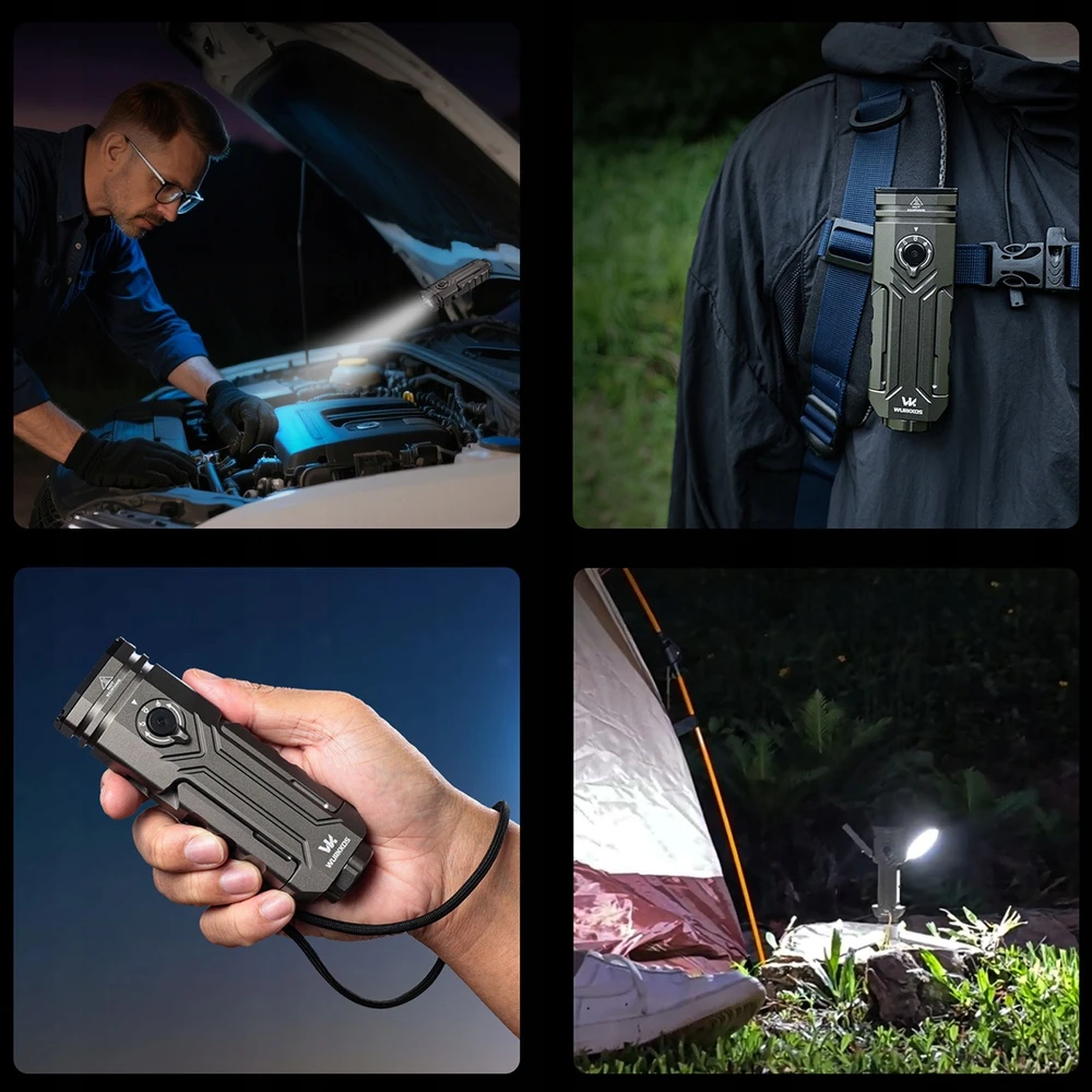 Wurkkos HD02 3200 lm 4in1 akumuliatorinė LED žibintuvė