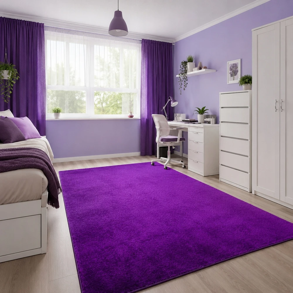 Wykadziny I Dywany DYWAN 200x150 2x1,5 MIĘKKI GŁADKI rožinė