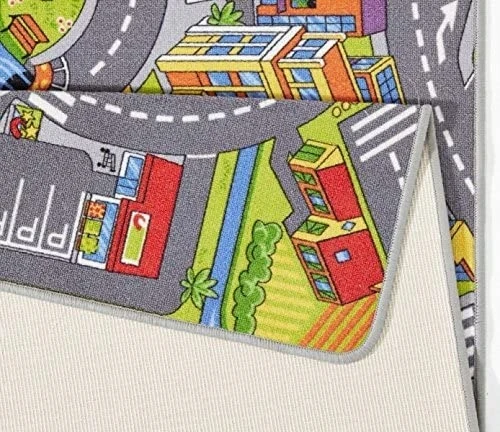 Wykadziny I Dywany DYWAN Dziecięcy Droga SMART CITY Ulice Trasy Miękki Antypoślizgowy 150x200