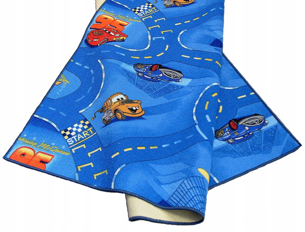 Wykadziny I Dywany Dywanik dziecięcy Disney CARS – Zygzak McQueen dydis 200x300 Mėlyna